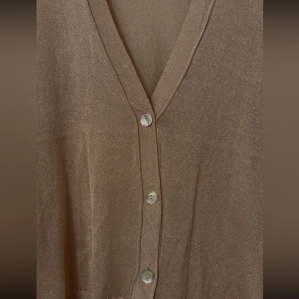 Chico's Gold Cardigan Women’s 2 Large - Picture 6 of 12